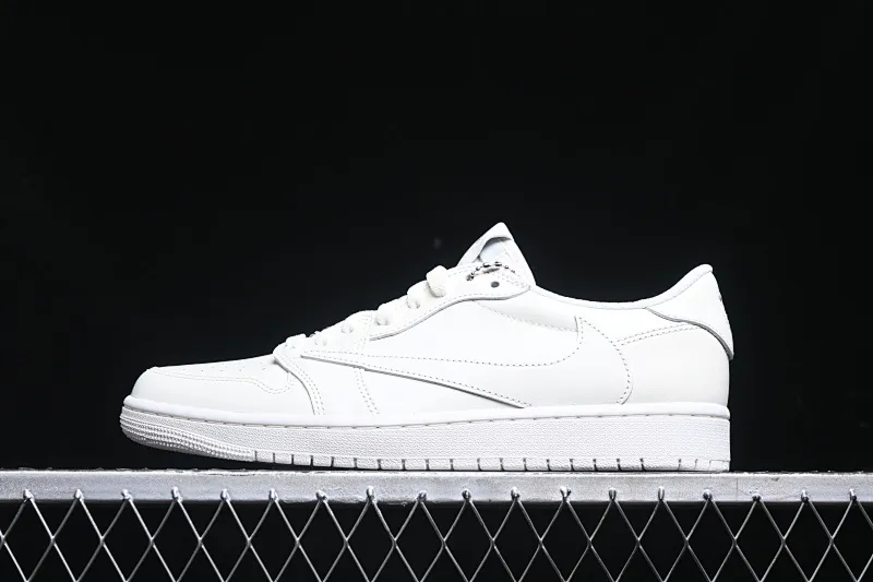 All categories Air Jordan Jordan series basketball shoes Air Jordan 1 Low Pure original Travis Scott x Air Jordan Low OG SP AJ1 Joe 1 TS joint barb low-top family and friends limited pure white TD1228-111